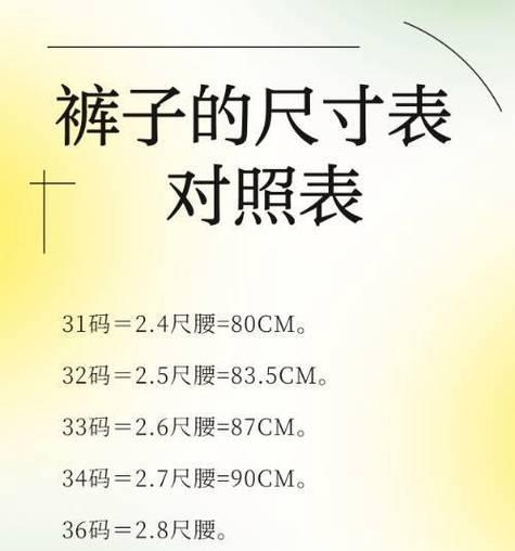 尺寸换算厘米对照表（厘米与其他常用单位之间的换算终结者）
